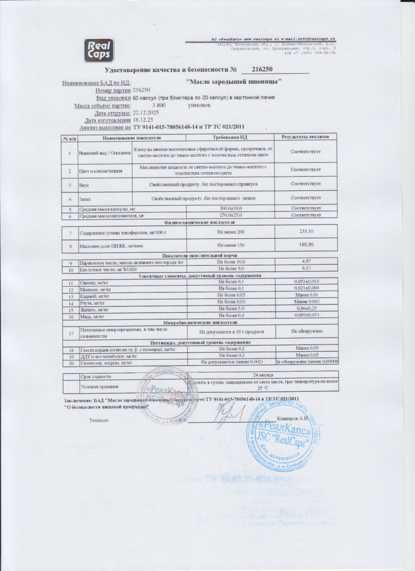 Паспорт №122025